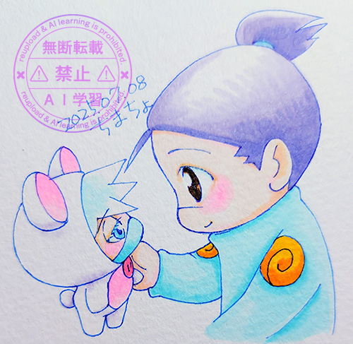穏やかに描けました