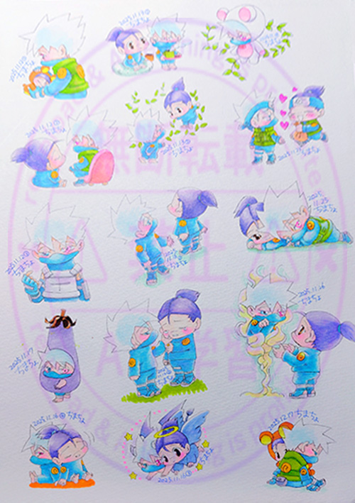 スケッチブックの中の1ページ例その1