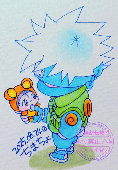 原作の絵を3頭身で描いてみる練習