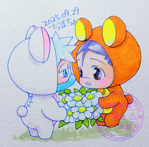 花を持つ距離の嬉しさよ