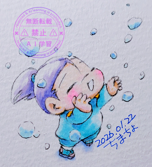 冬空からのお便り